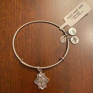 Silver Alex and Ani “Amour” Bracelet
